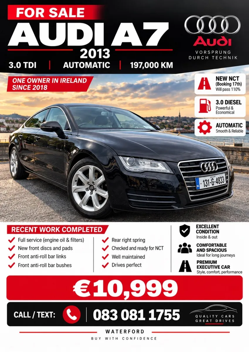 AUDI A7 197000km 3.0 diesel - Image 1