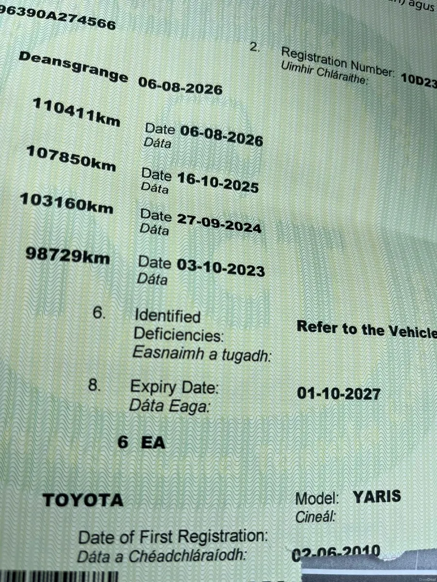 Toyota Yaris 2010 Very Low Mileage  63K New NCT - Image 4