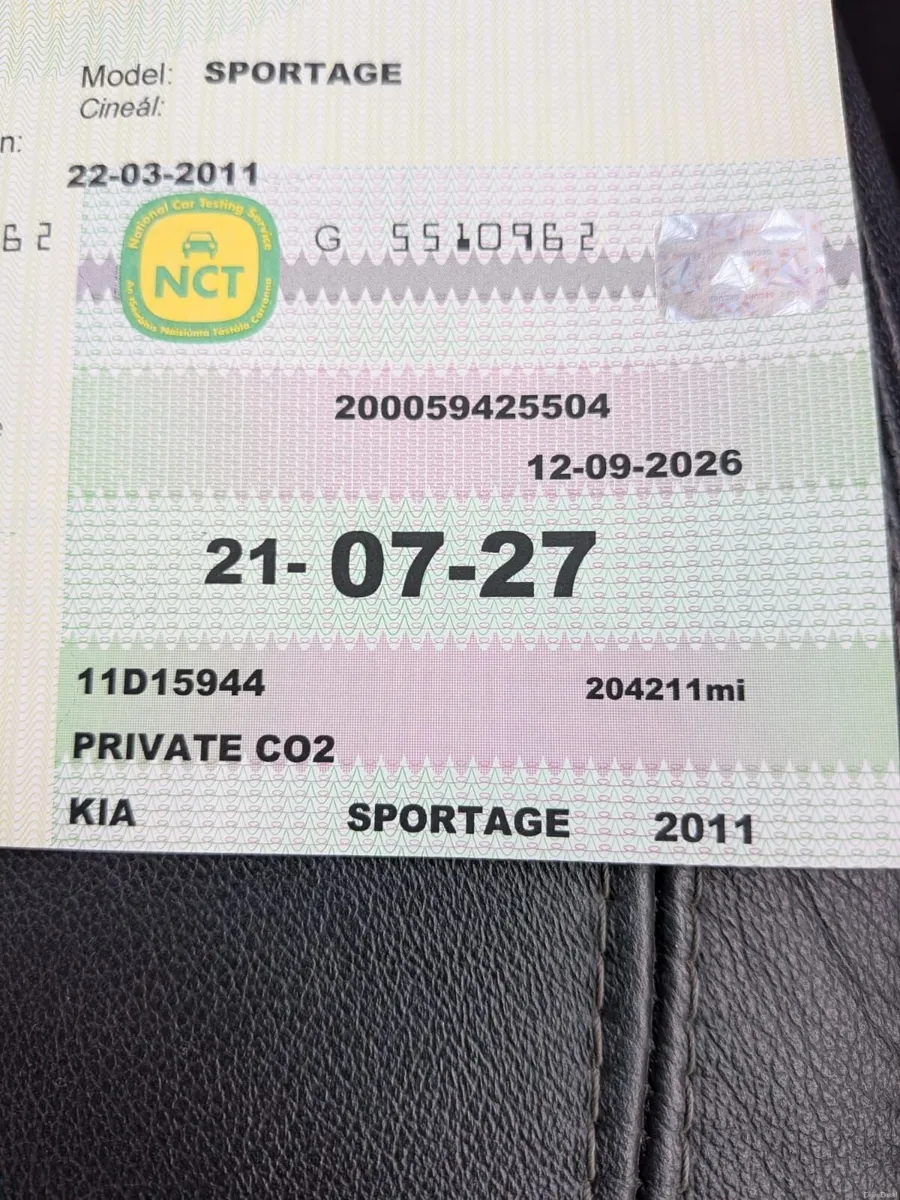 2011 Kia Sportage 1.7 Diesel – Just Passed NCT - Image 2
