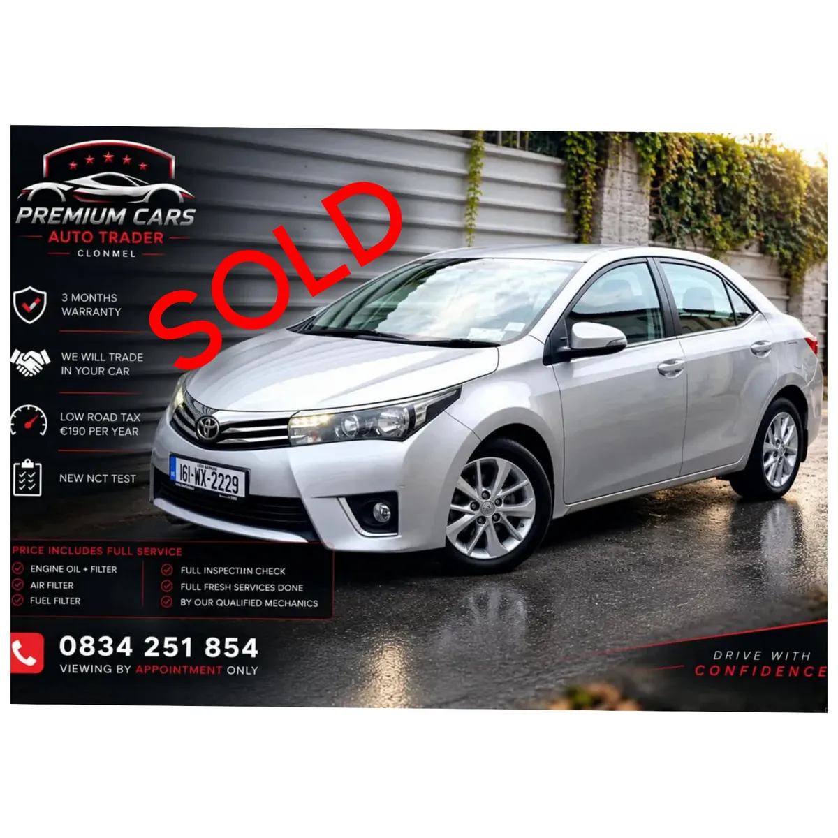 TOYOTA COROLLA 2016 LUNA - Image 1