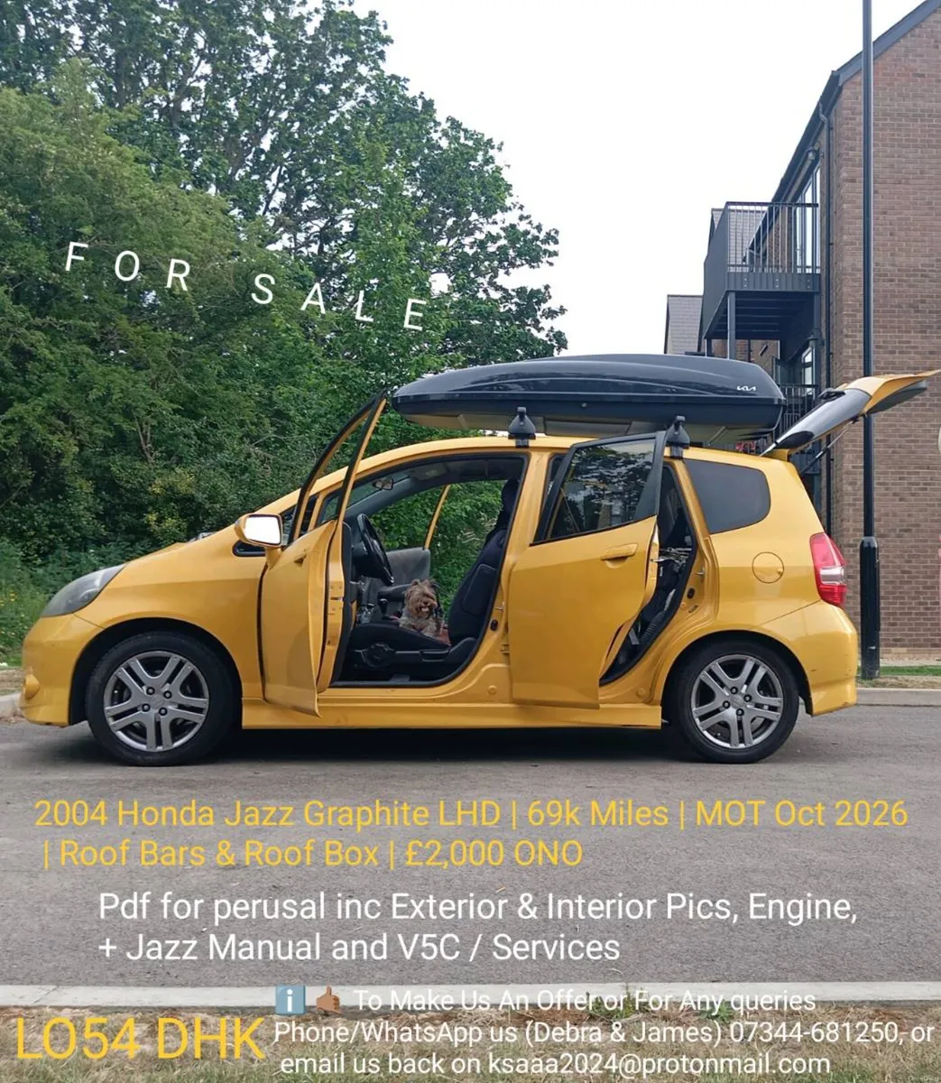 2004 HondaJazz 1.4 Manual LHD Only 72k Miles UKReg - Image 4