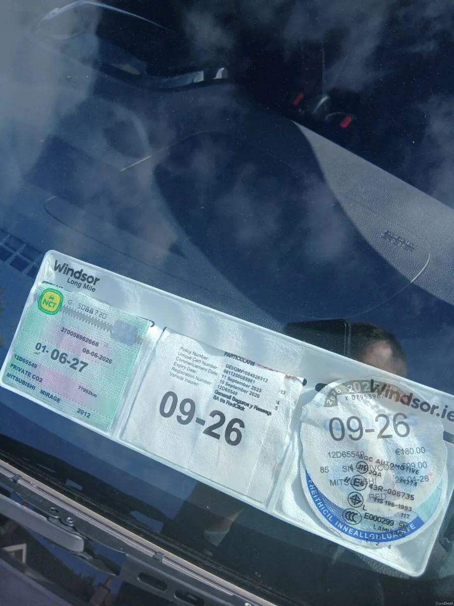 Mitsubishi mirage 1.0 petrol automatic NCT and tax - Image 2