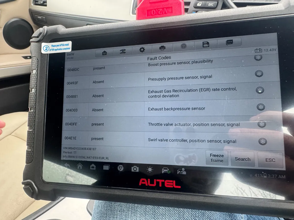2010 BMW 320D Cabrio Auto DPF FAULT - Image 6