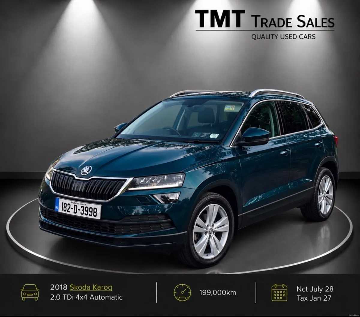2018 Skoda Karoq 2.0TDI 4x4 Automatic NctJuly28 - Image 1