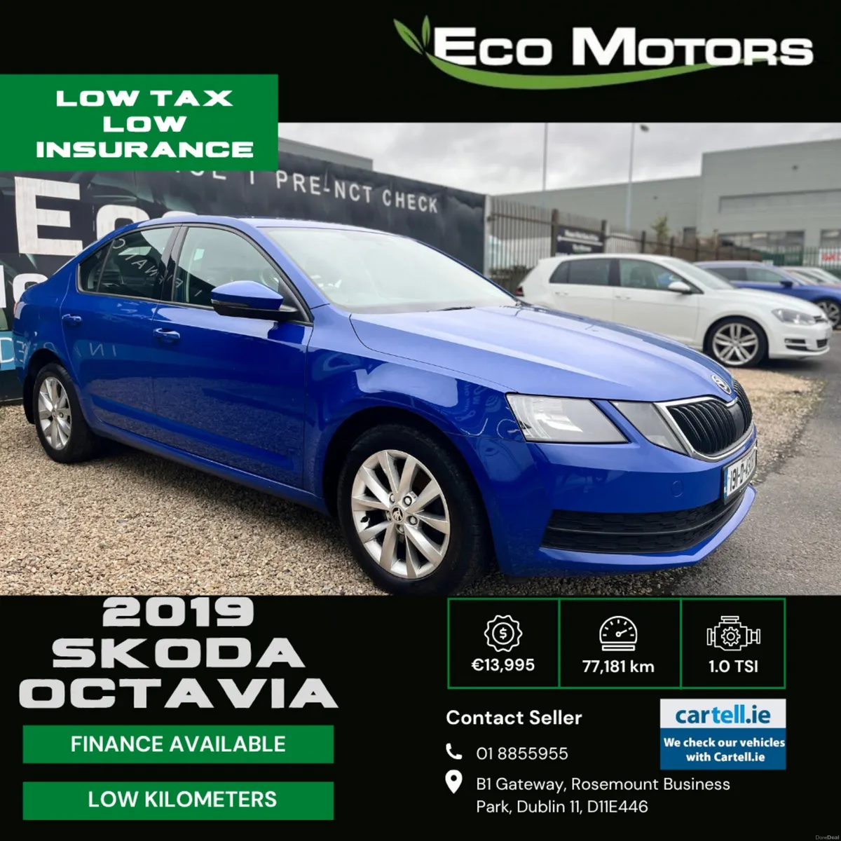 SKODA OCTAVIA, 1.0, LOW KMS, 2 YEAR NCT, TAX 05/27 - Image 1