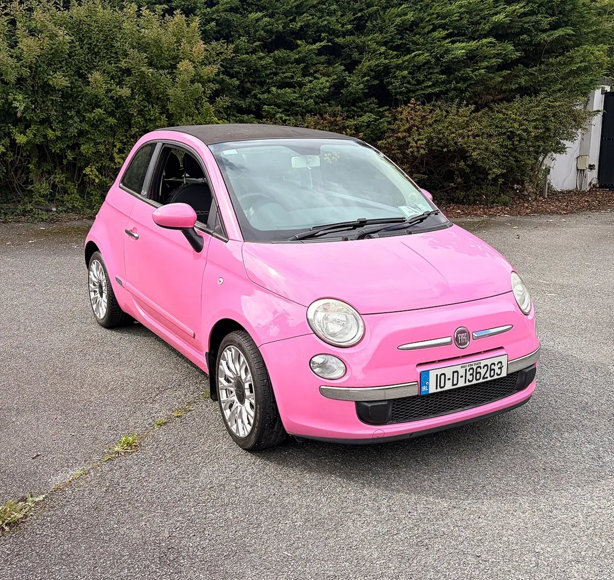 Fiat 500C 2010 Pink Convertible 1.2 Petrol - Image 2