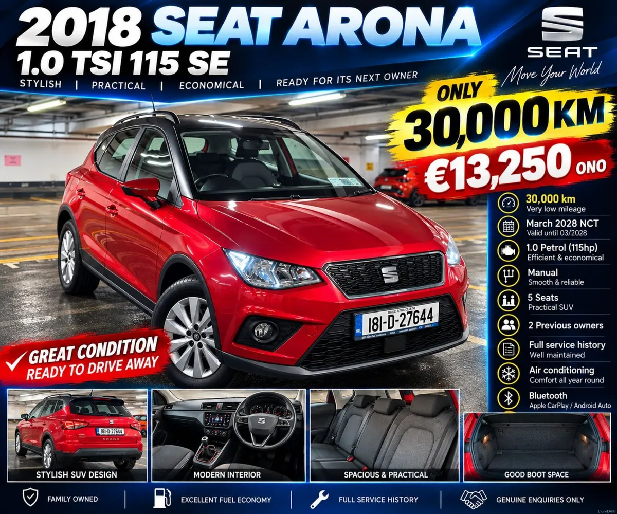 2018 SEAT Arona | 30,000KM | Family Owned - Image 1