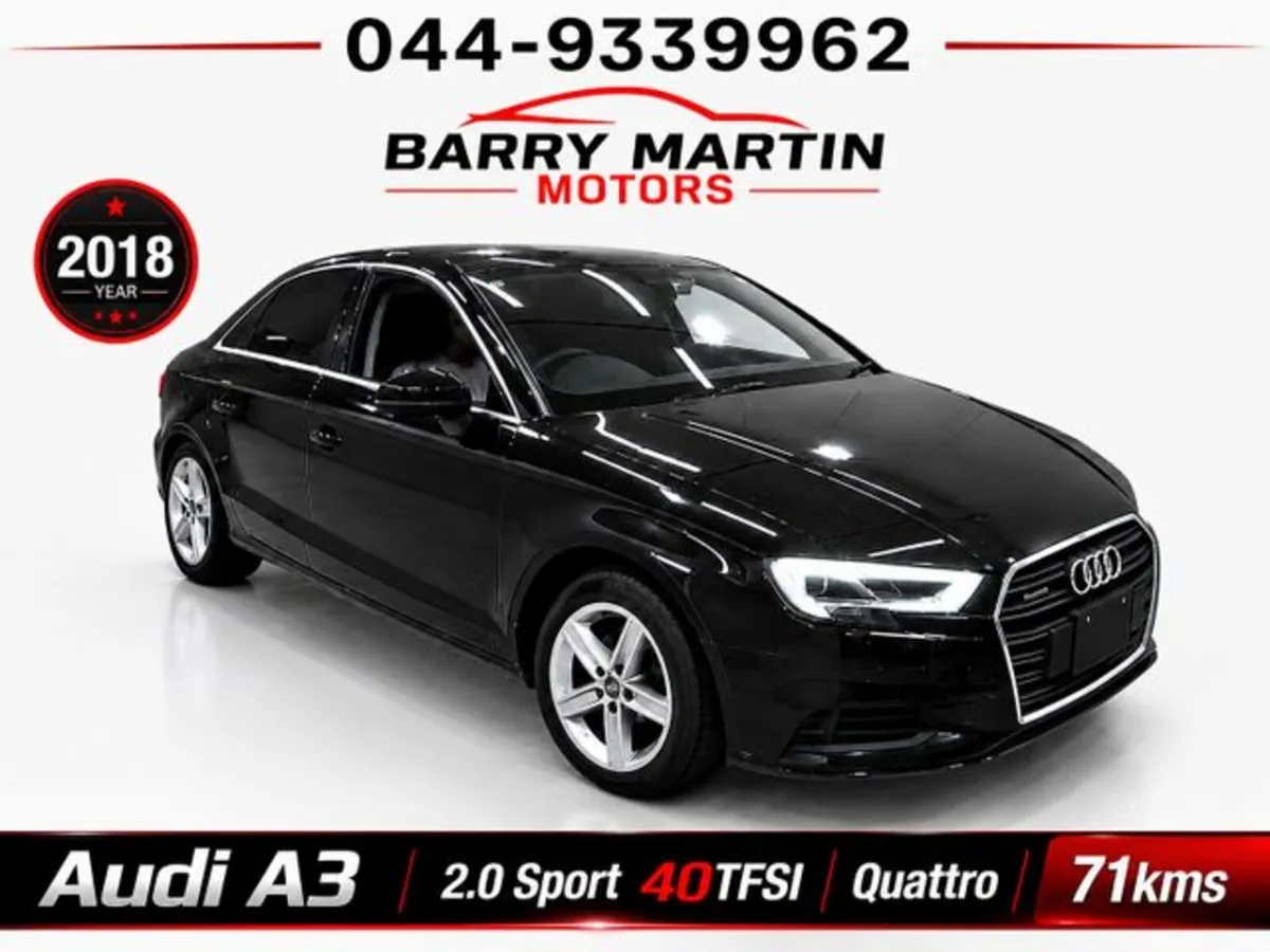 Audi A3 2.0 Petrol 40tfsi Turbo Quattro Saloon - Image 1