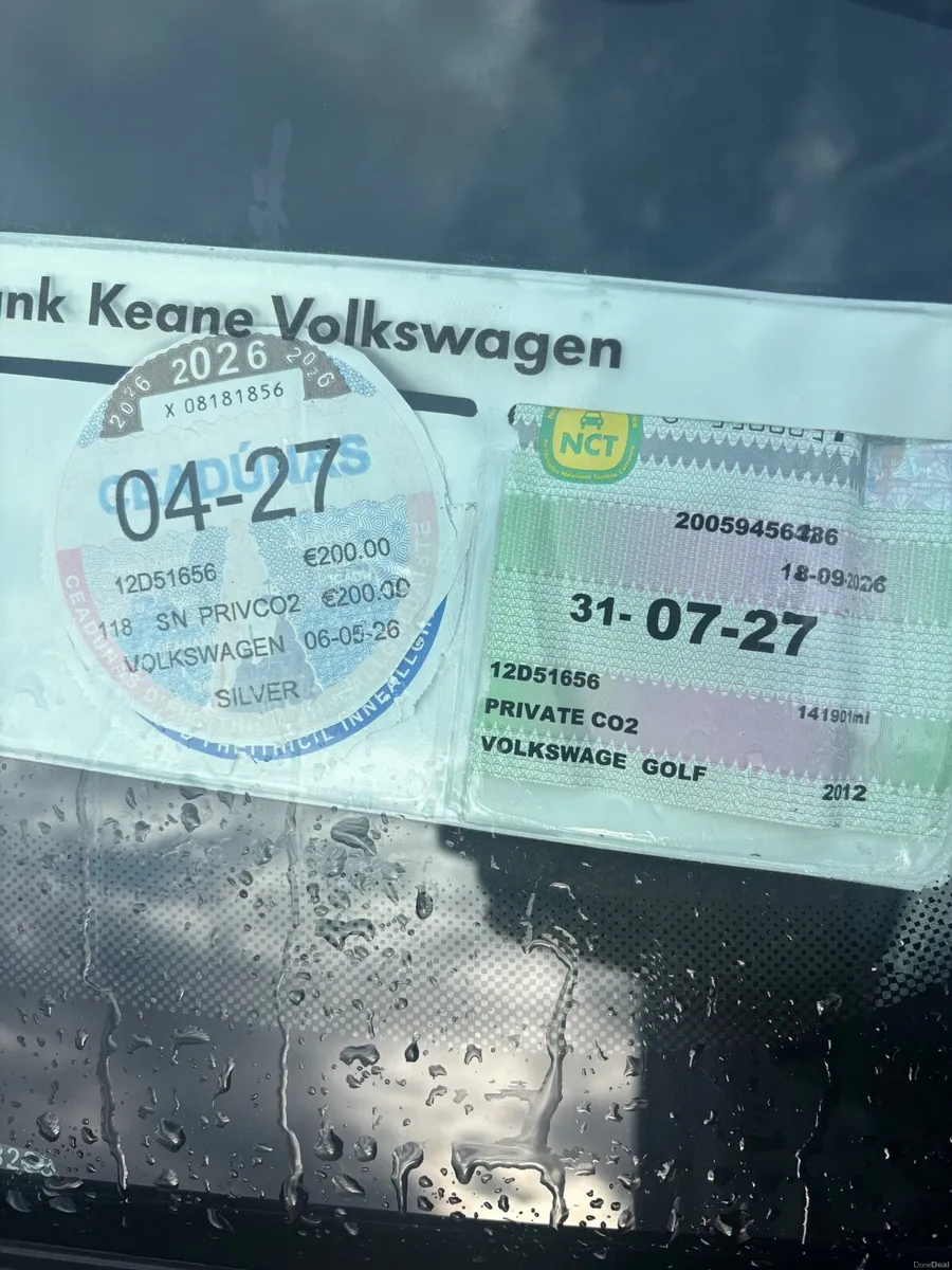 VW Golf 2012 | 1.6L | NCT 07/27 + TAX 04/27 - Image 3