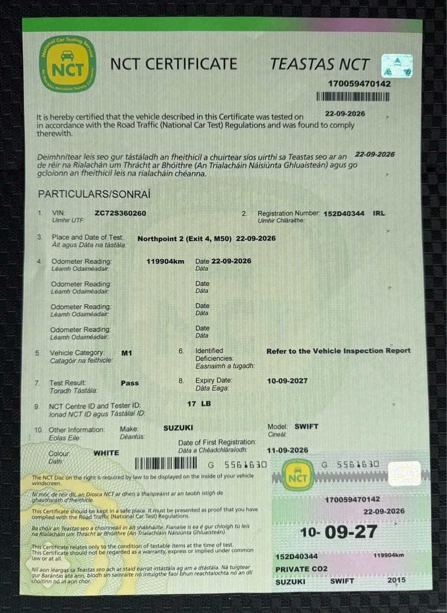 2015 SUZUKI SWIFT RS. NEW NCT & TAX. AUTO 1.2L - Image 6