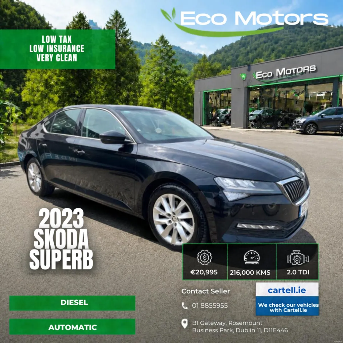 SKODA SUPERB, 2023, 2.0 DIESEL, AUTOMATIC - Image 1