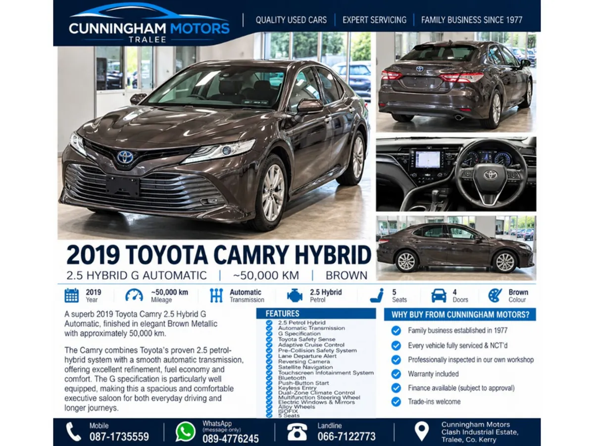 Toyota Camry Camry 2.5 Hybrid G Automatic - Image 1