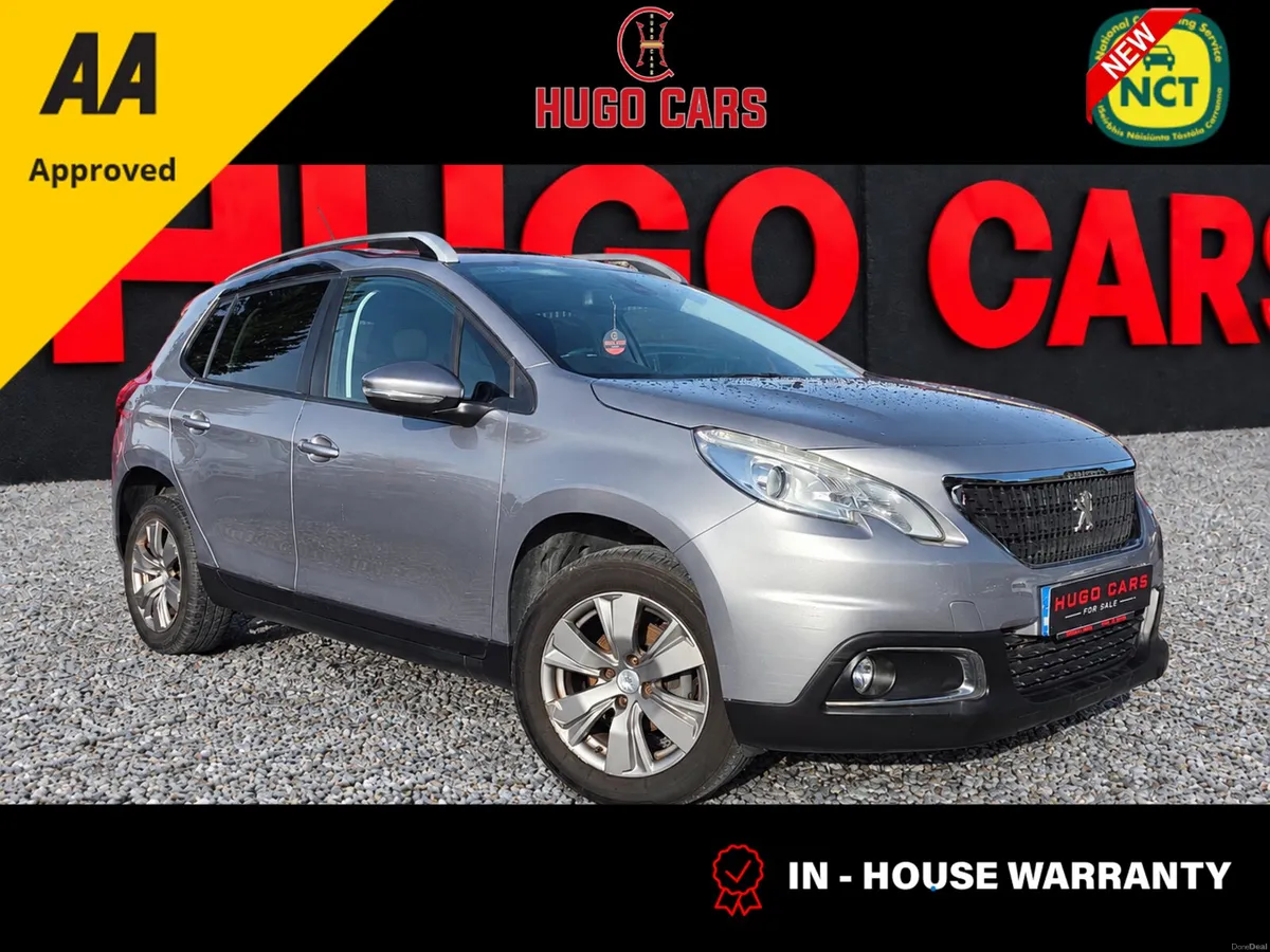 2017 Peugeot 2008 1.6d/New NCT/Irish/Warranty - Image 1