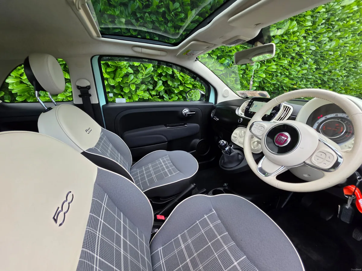 2019 FIAT 500 LOUNGE 31kms Panoramic roof - Image 3