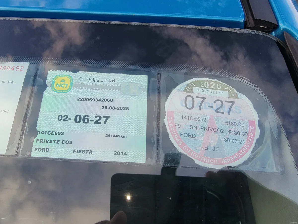 Ford Fiesta 2014 Tax + nct 085 2697260 - Image 3