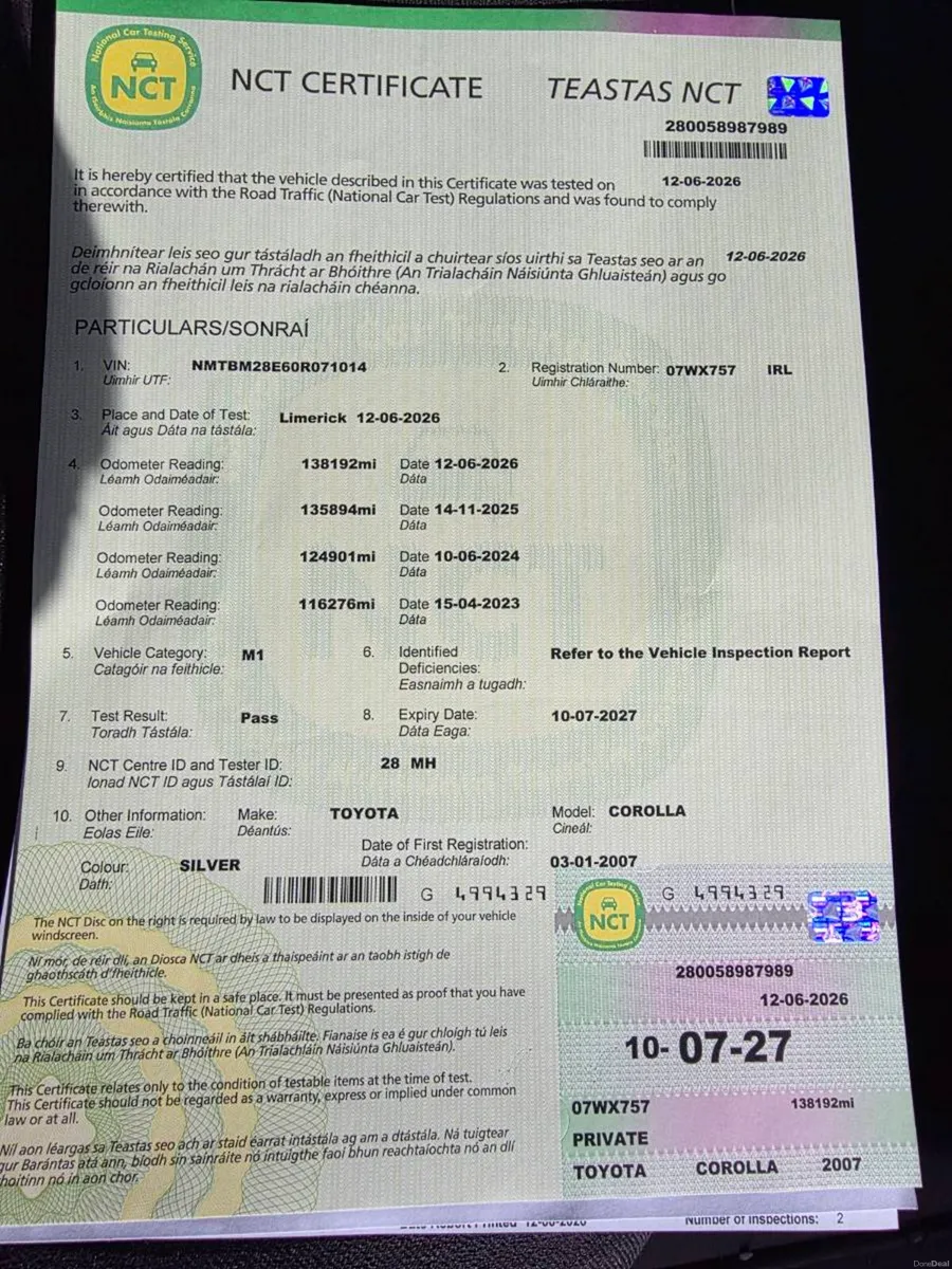 Toyota Corolla Low Mileage, Test & Tax (Swap PX) - Image 6