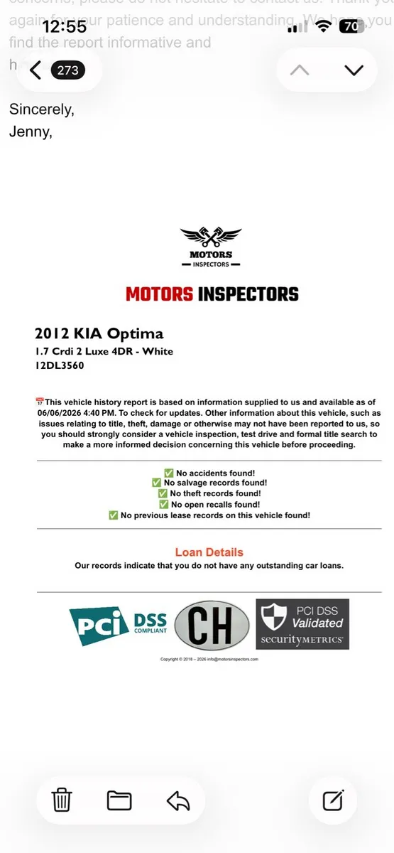 12 Kia optima - Image 1