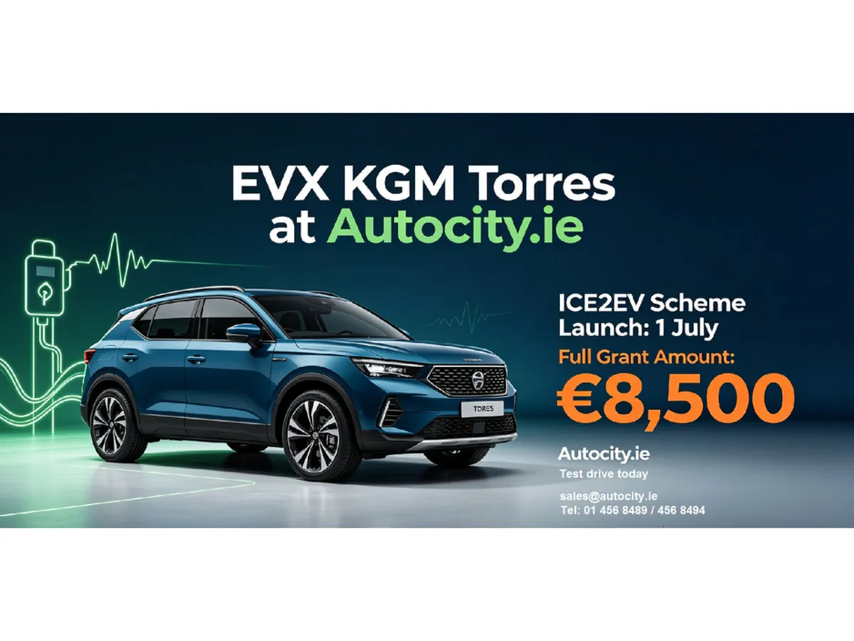 KGM Torres EVX NEW EV SCHEME JULY 2026