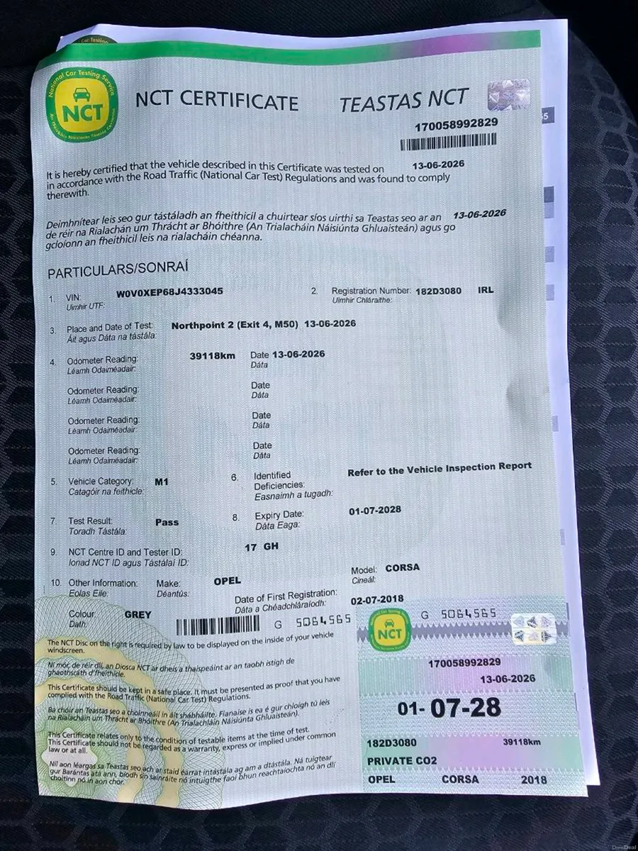 182 Opel Corsa 1.4 Petrol ,New Nct 07/2028, low km - Image 6