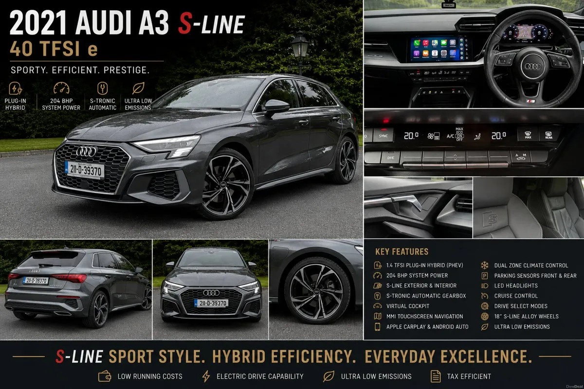 2021 Audi A3 1.4TFSI e 204BHP S-line - Image 1