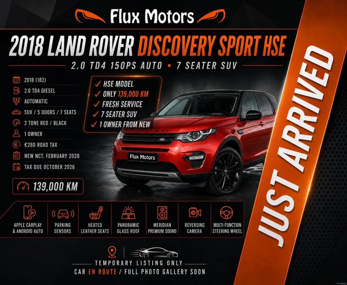 🔥 2018 Discovery Sport 2.0 TD4 HSE • 7 Seat Auto