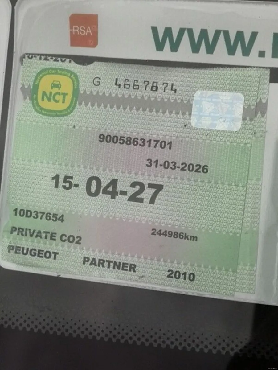 Peugeot Partner tepee NCT May 27/TAX Sep 26 - Image 2