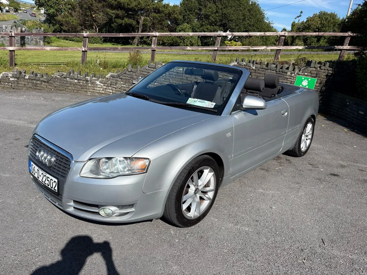 Audi A4 Cabriolet Low Mileage and Long NCT - Image 1