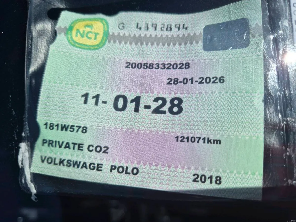 Polo 2018  NCT 01/28 Tax 08/26 Low Klms !!! - Image 5