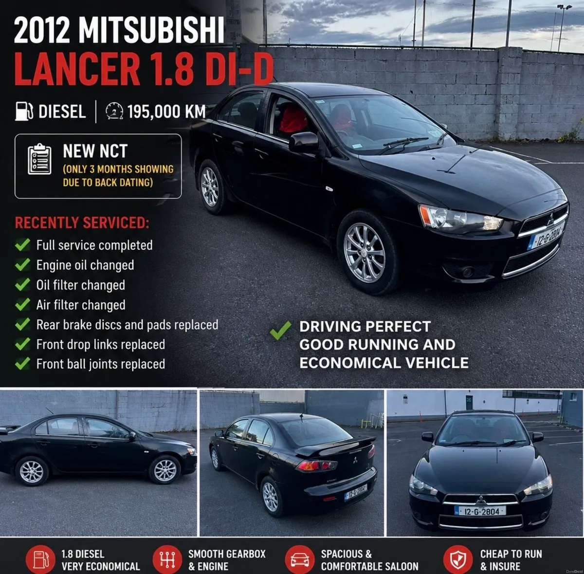 Mitsubishi Lancer 2012 €2250 - Image 1