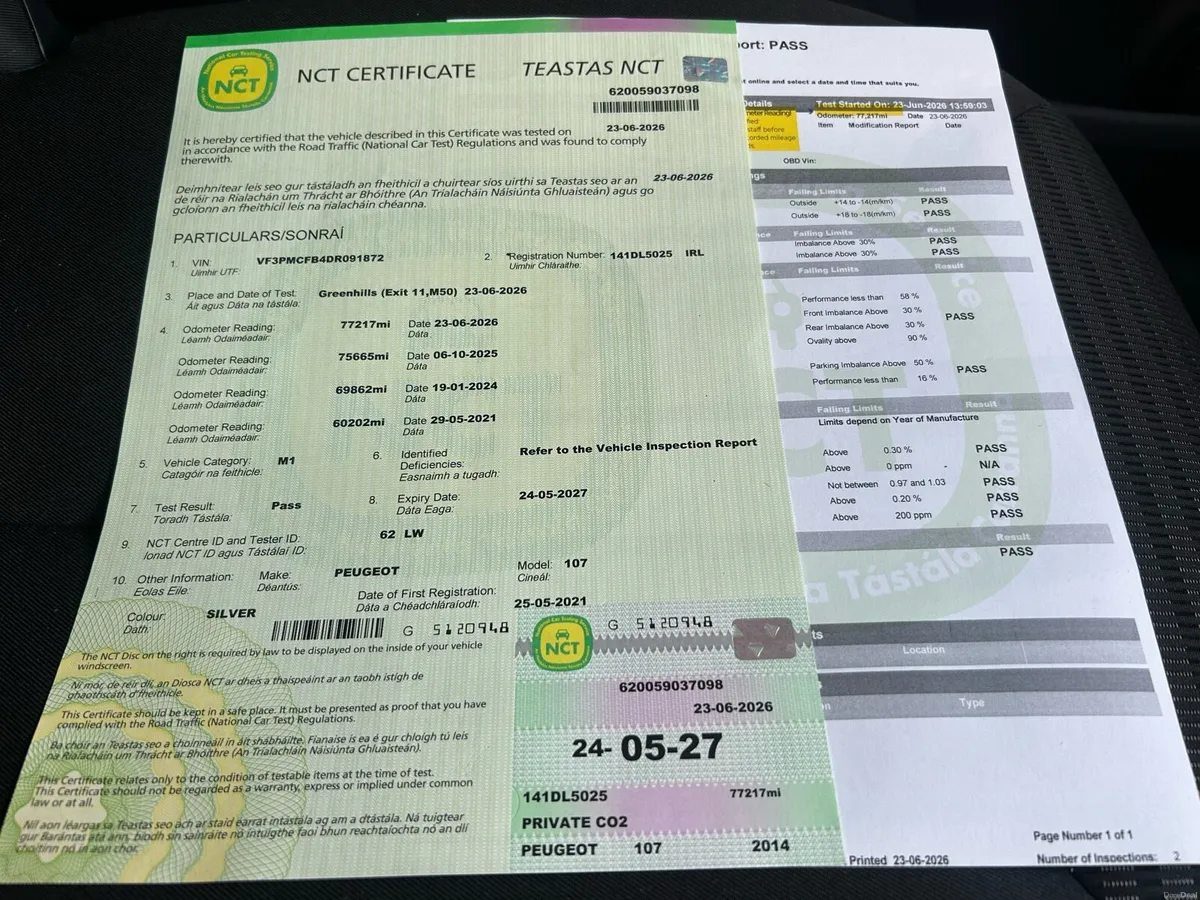 ✅ 2014 Peugeot 107 1.0 Active // New NCT 5/27 - Image 2