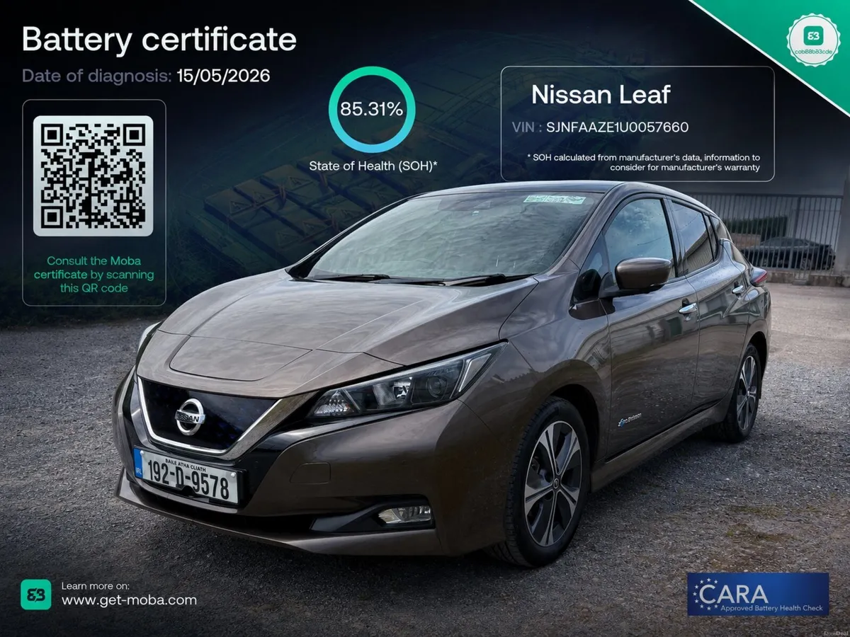 2019 Nissan Leaf SV Premium – Cold Pack – 40hWh - Image 1