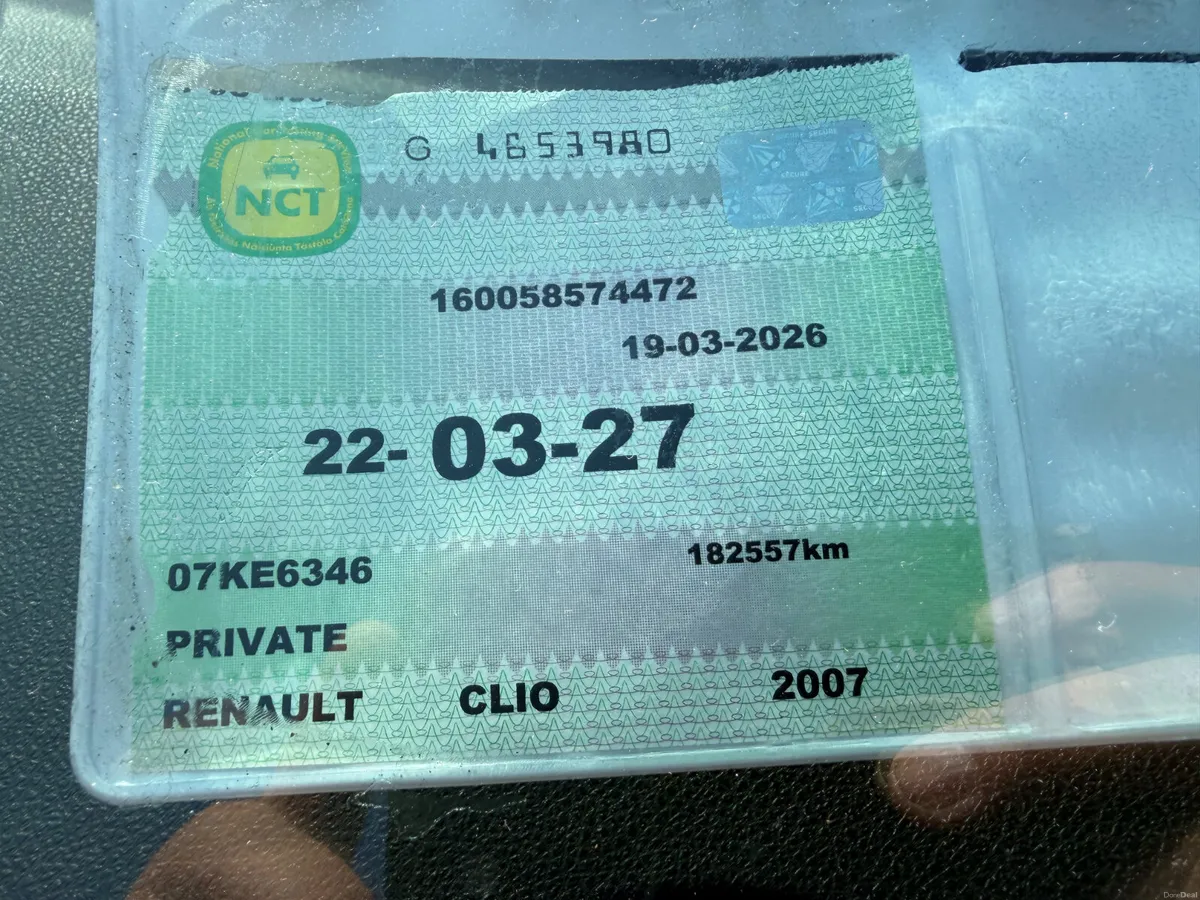 Renault Clio 2007 nct bargain €2490 - Image 4