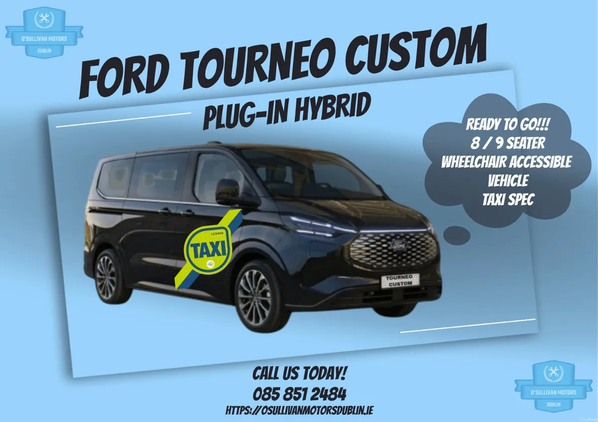 FORD TOURNEO CUSTOM/2026/AUTO/WAV/8-9 SEATER - Image 1