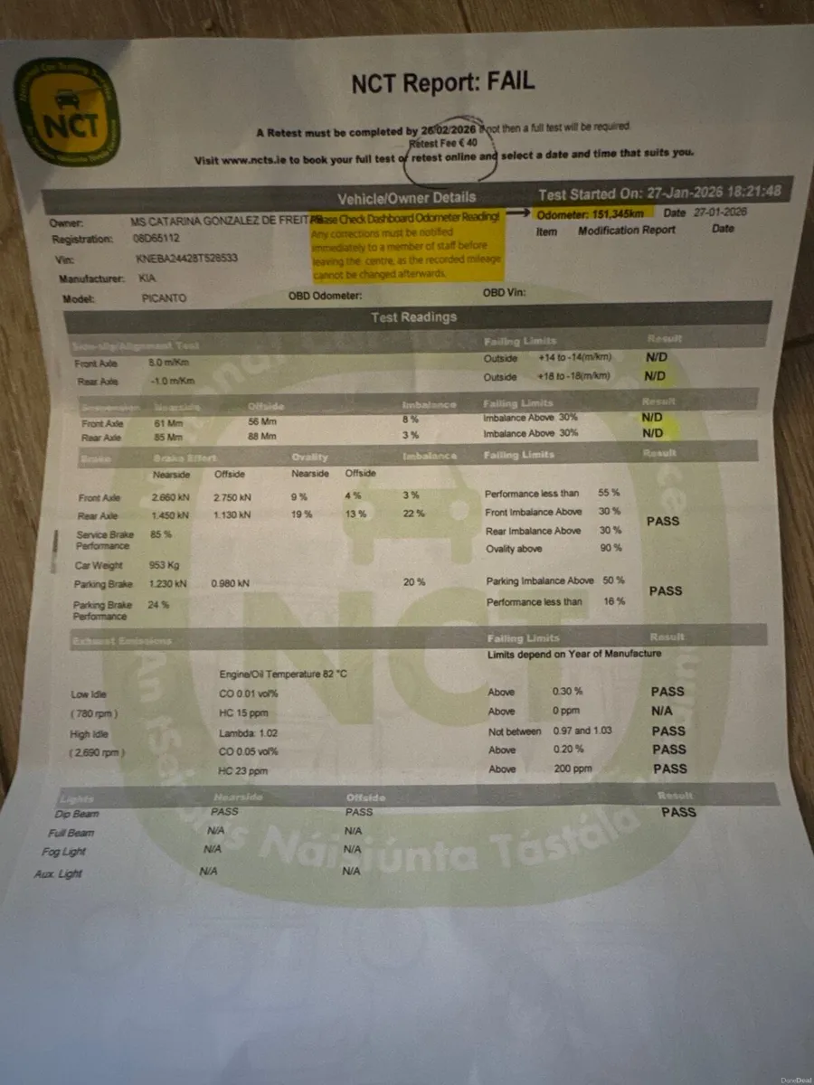 Kia Picanto 2008 152k km - 900€ (NCT failed) - Image 2