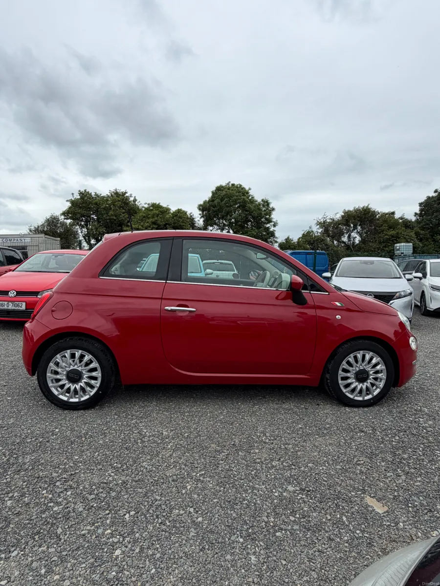 Fiat 500 Red | 2017 | 72,700 KM | Panoramic Roof - Image 3