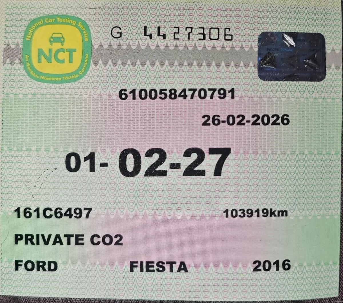 Ford Fiesta 2016 - New Timing Belt, NCT 2027 - Image 3