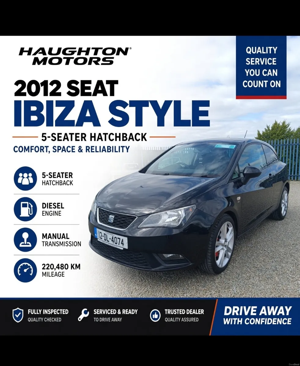SEAT Ibiza coupe 2012 new nct  29.7.27 - Image 1