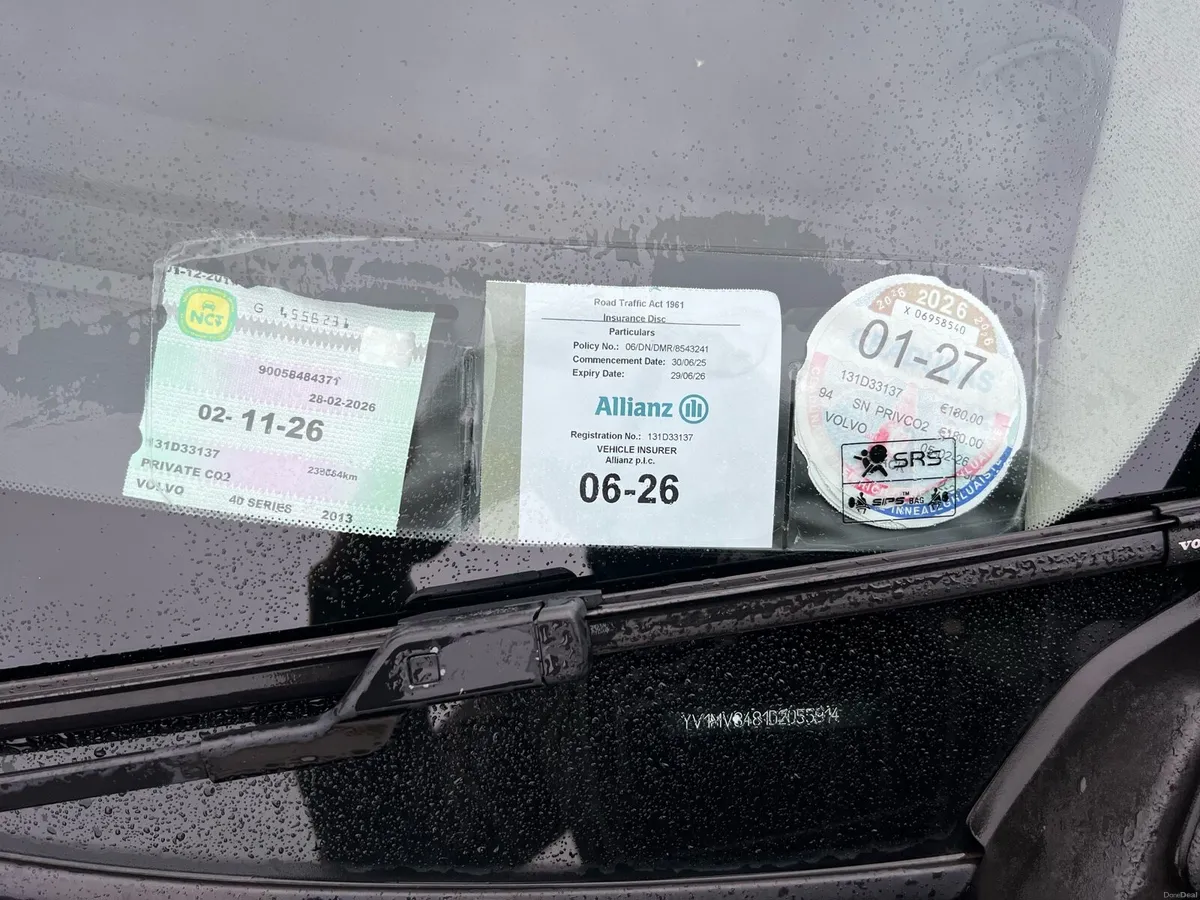 Volvo v40 1.6 Diesel NCT 11-2026 Tax 01-2027 - Image 2