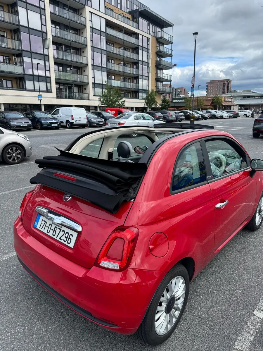 Fiat 500C 2017 automatic convertible - Image 2