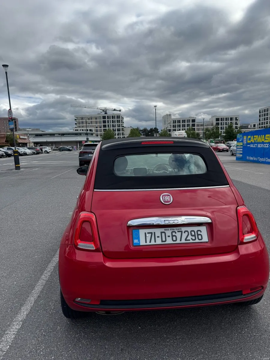Fiat 500C 2017 automatic convertible - Image 3