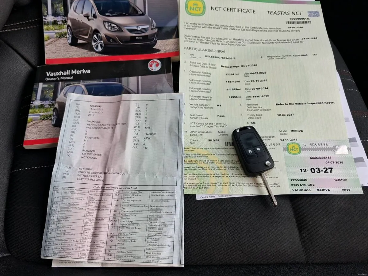 Opel meriva for sale just passed nct today - Image 4