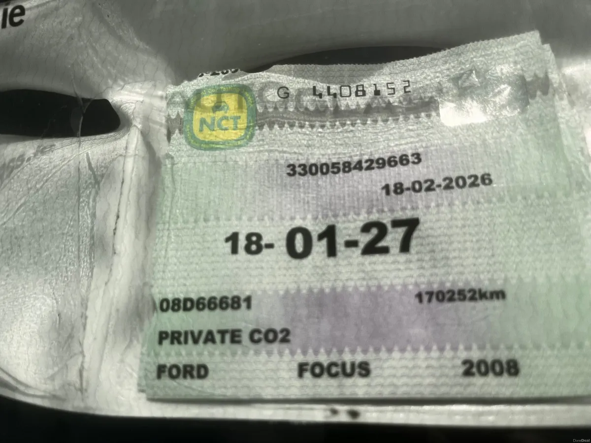 Ford Focus 2008 Auto.NEW NCT 01/27.Low KLM’S - Image 3