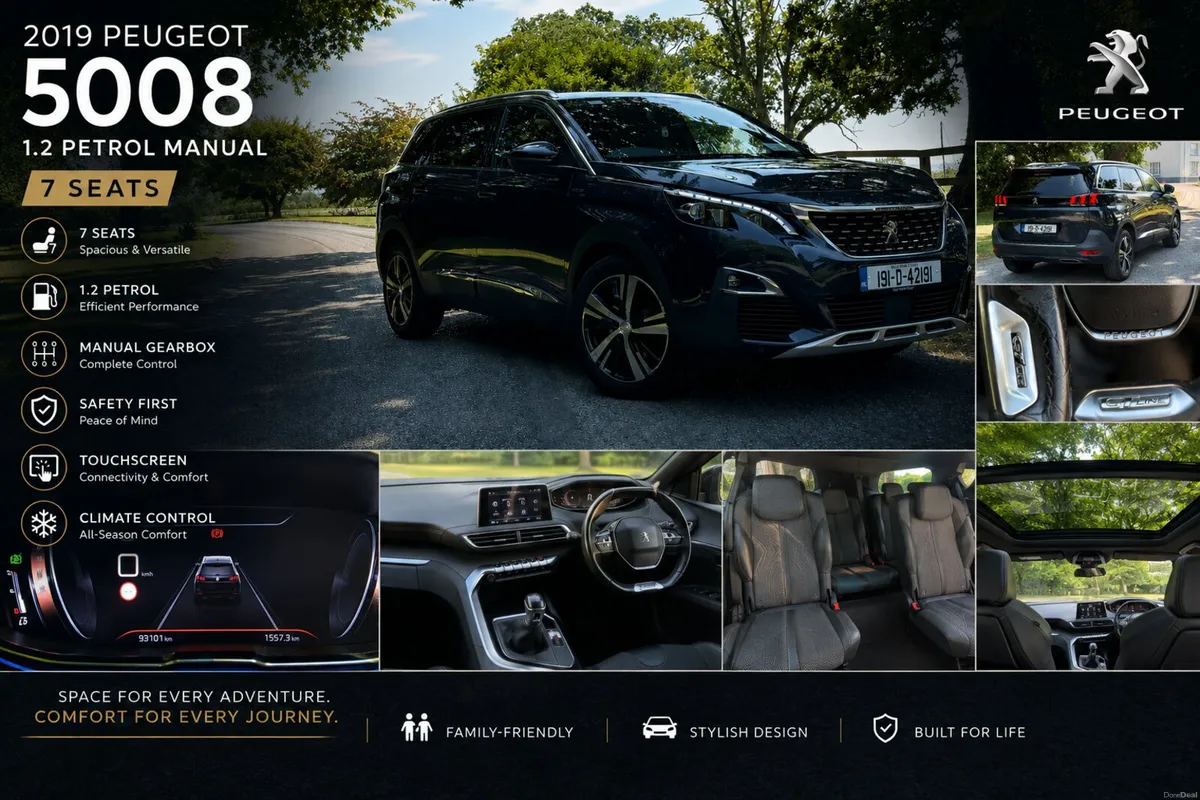 2019 Peugeot 5008 1.2 Petrol 7 Seater - Image 1