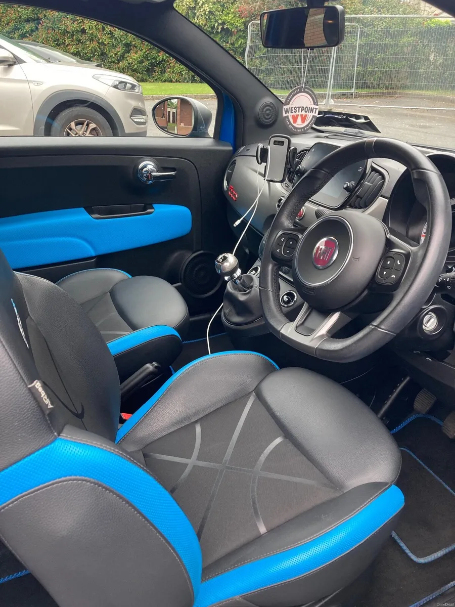 2019 Fiat 500S 1.2 Petrol – Electric Blue – Low Mi - Image 2