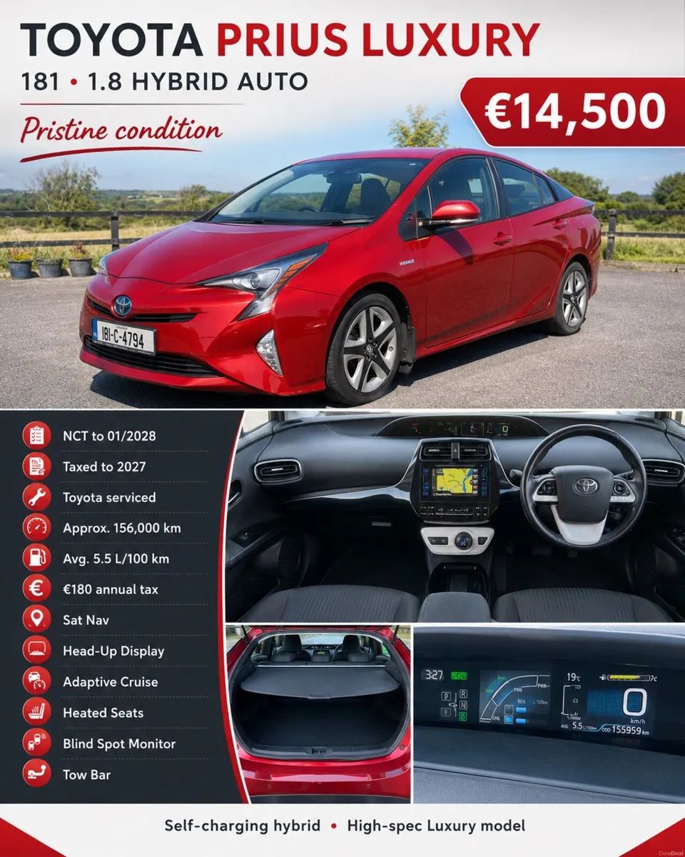 Toyota Prius Luxury 1.8 Hybrid - Image 1