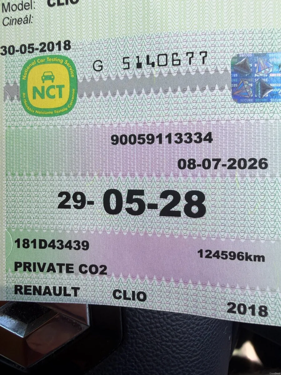 Renault Clio NCT today 05/28 - Image 2