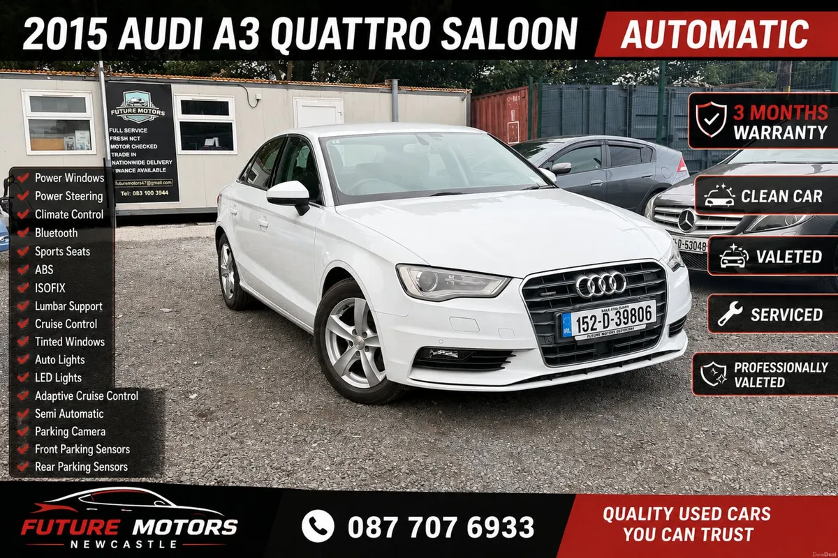 Audi A3 2015 Quattro Automatic Saloon - Image 1