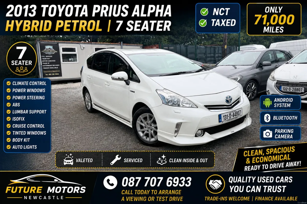 Toyota Prius Alpha 7 Seater  2013 Automatic Hybrid - Image 1