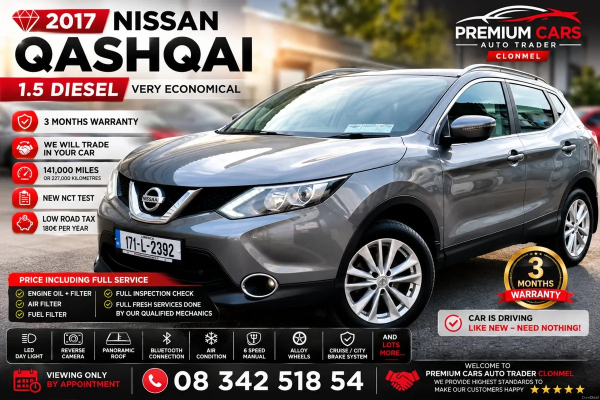 Nissan Qashqai 2017 REVERSE CAMERA - Image 1