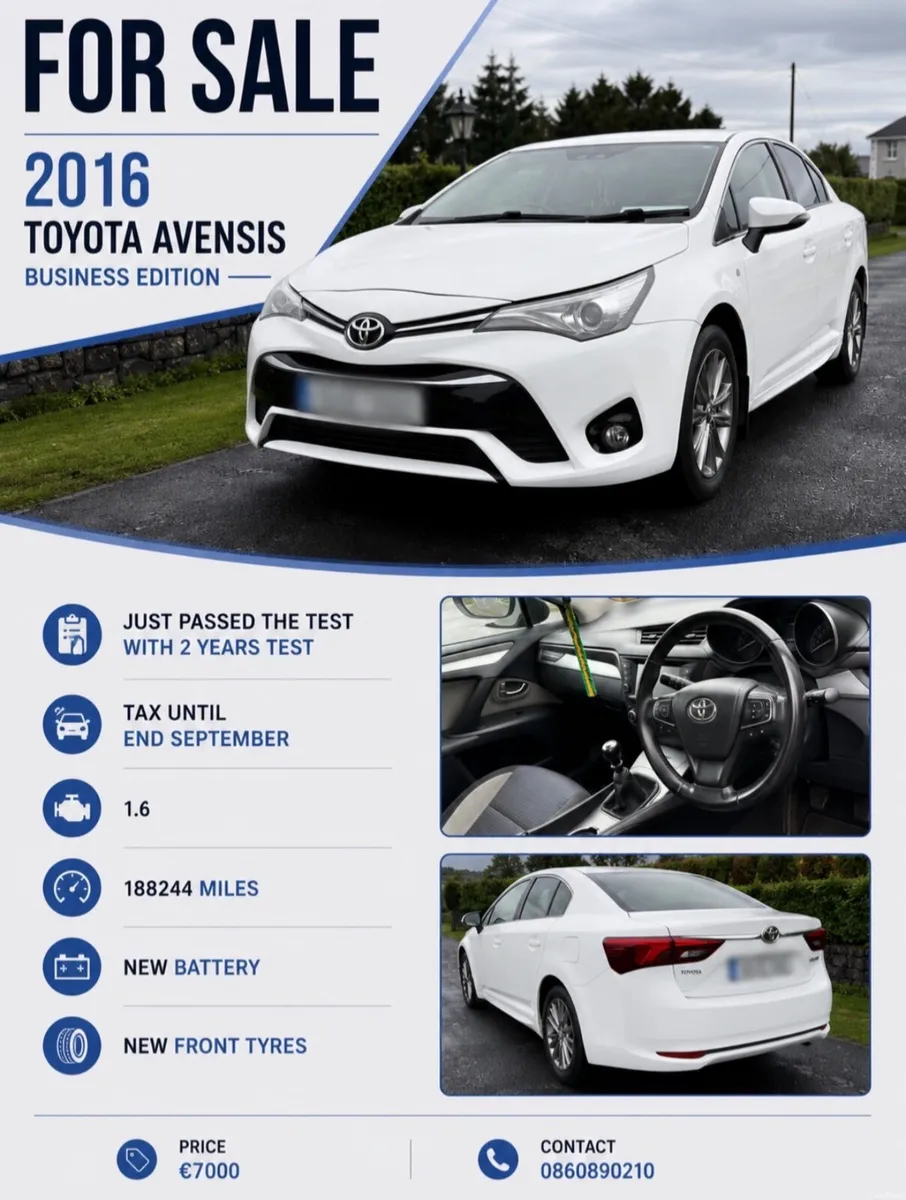 Toyota Avensis 2016 - Image 1